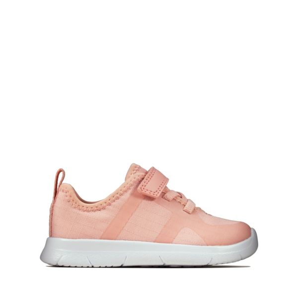 Clarks Girls Ath Flux Toddler Trainers Light Pink | CA-9812735